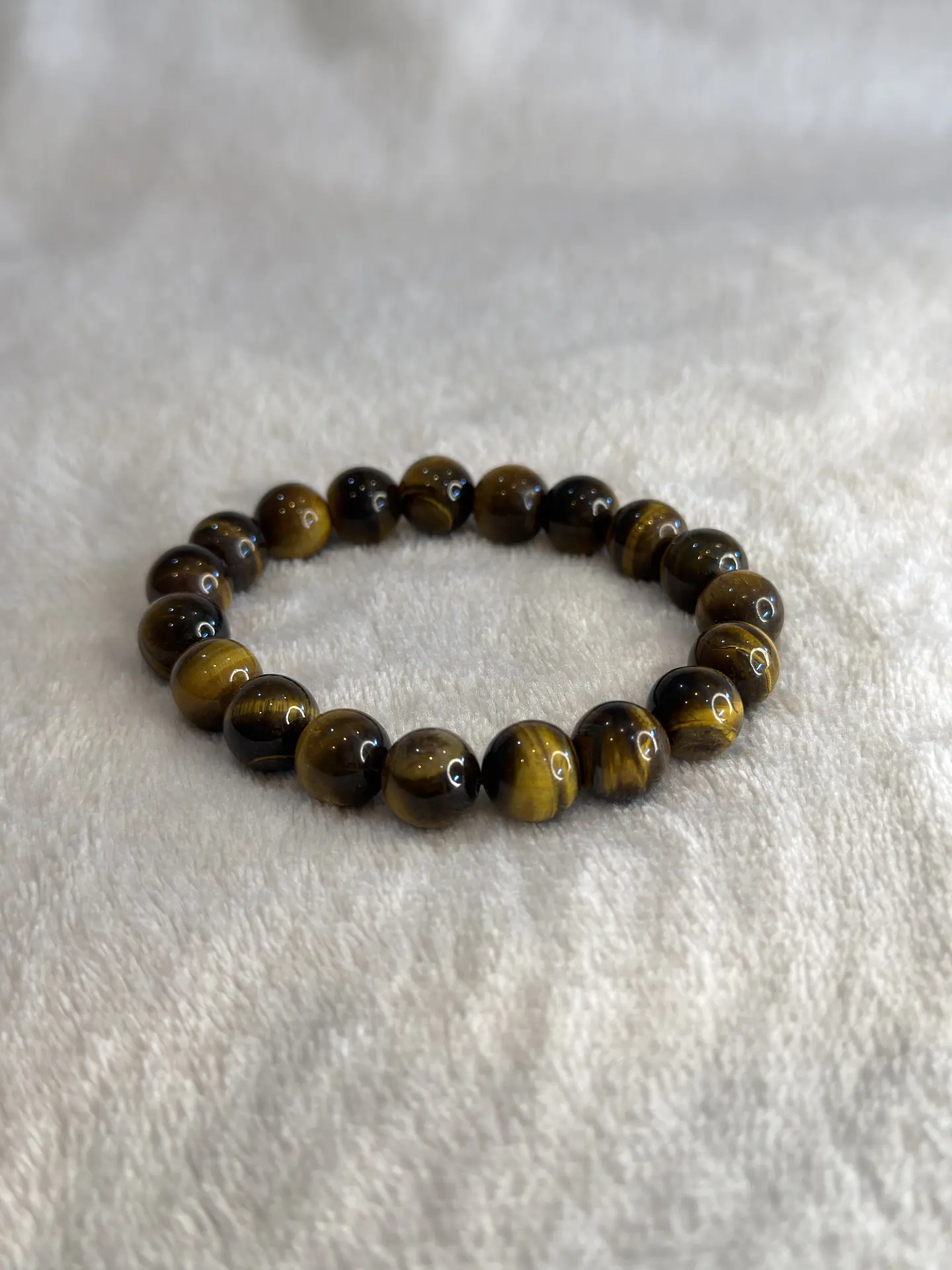 Pulseira de Olho de Tigre 10 mm – Proteção e Prosperidade 1