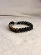Pulseira de Olho de Tigre, Ónix e Hematite 4 mm – Proteção - Thumbnail 1
