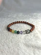 Pulseira de Jaspe Vermelho e 7 Chakras 4 mm – Limpeza Energética - Thumbnail 1