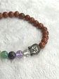 Pulseira de Jaspe Vermelho e 7 Chakras 4 mm – Limpeza Energética - Thumbnail 2