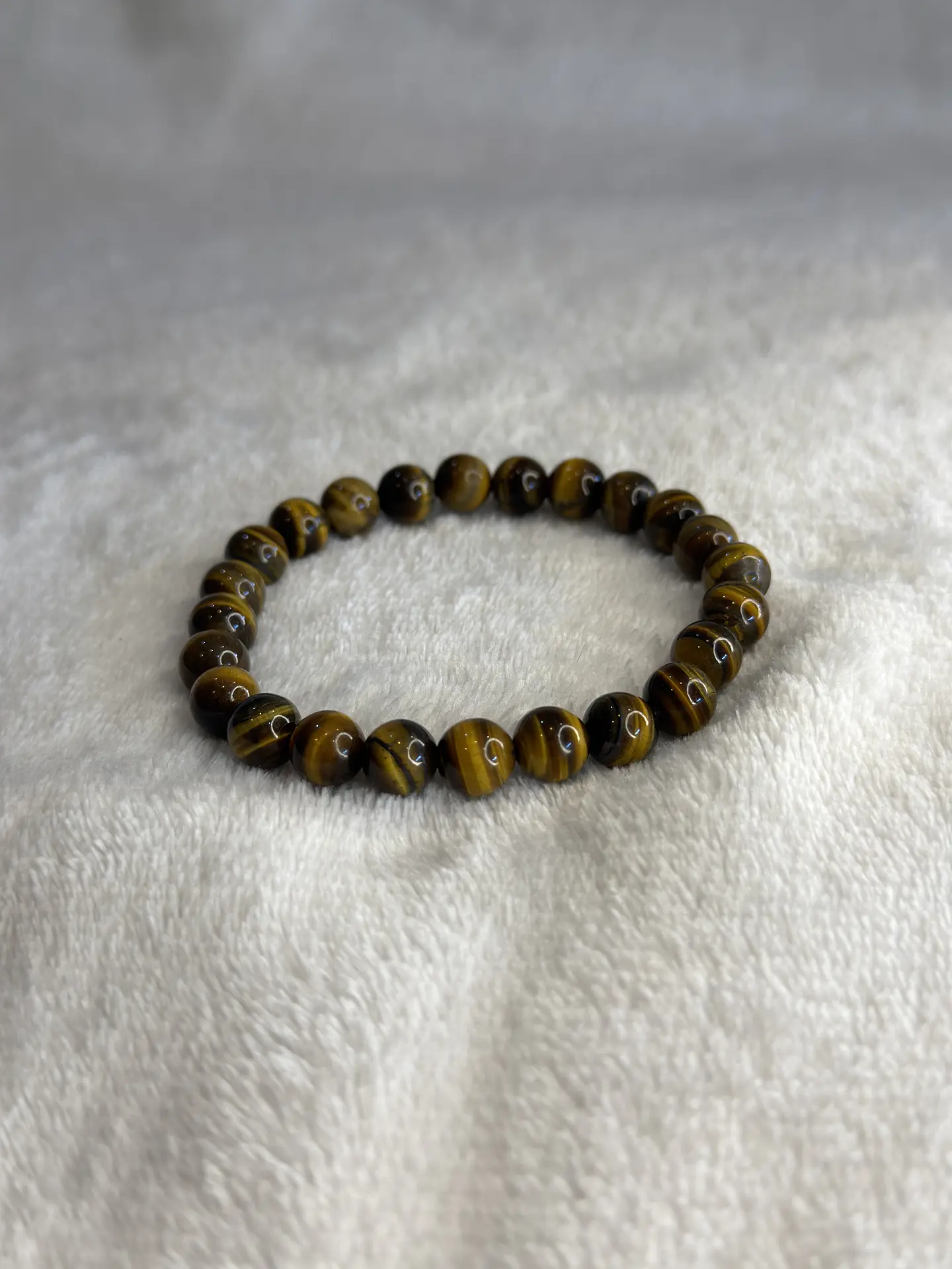 Pulseira de Olho de Tigre 8 mm – Proteção e Prosperidade 1
