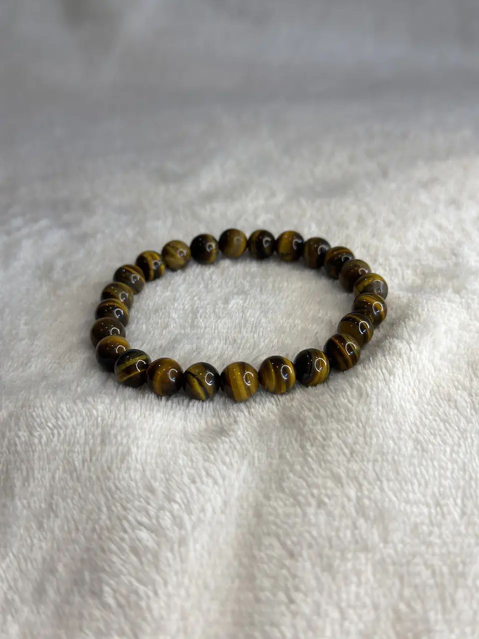 Pulseira de Olho de Tigre 8 mm – Proteção e Prosperidade 1