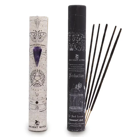 Incenso Ancient Witch com Pêndulo de Ametista – Sedução