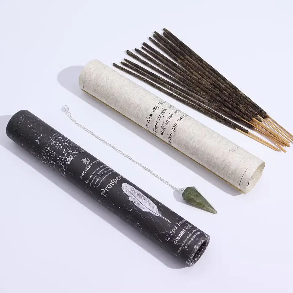Incenso Ancient Witch com Pêndulo de Aventurina – Prosperidade 3
