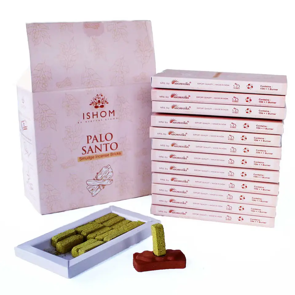 Blocos de Incenso de Palo Santo com Queimador – Limpeza Energética 2