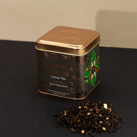 Chá Artesanal Orgânico Black Magic Blend - 50grs