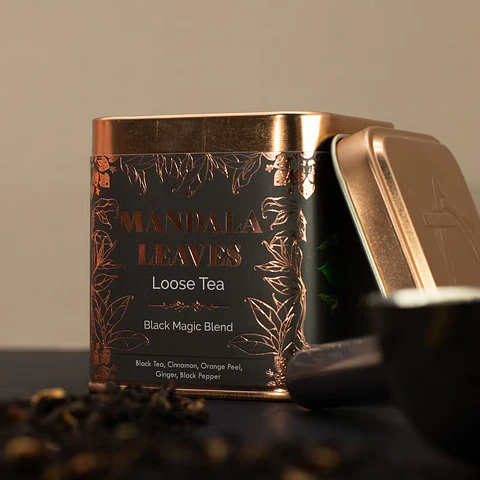 Chá Artesanal Orgânico Black Magic Blend - 50grs