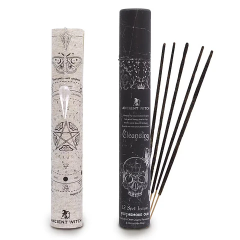 Incenso Ancient Witch com Pêndulo de Cristal – Limpeza Energética