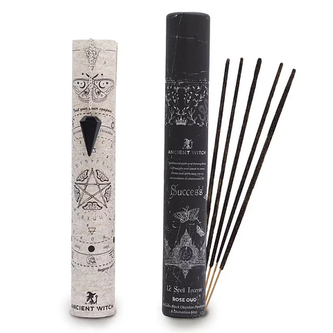 Incenso Ancient Witch com Pêndulo de Obsidiana – Sucesso