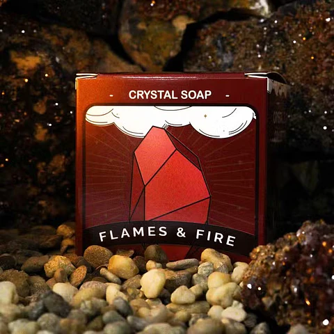 Sabonete Elemental Fogo com Cristal – Prosperidade e Abre Caminhos