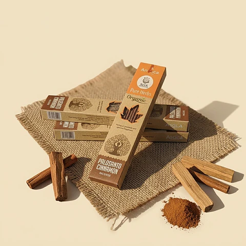 Incenso Orgânico Palo Santo e Canela Ambica – Prosperidade