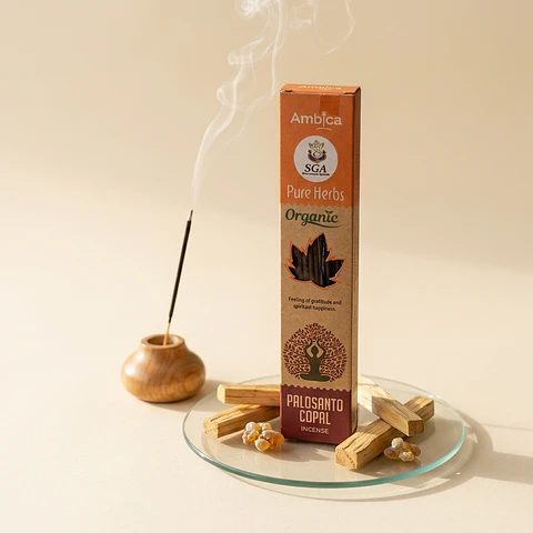 Incenso Orgânico Palo Santo e Copal Ambica – Limpeza Energética