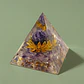 Pirâmide de Orgonite de Ametista com Flor de Lótus – Meditação e Calma - Thumbnail 2