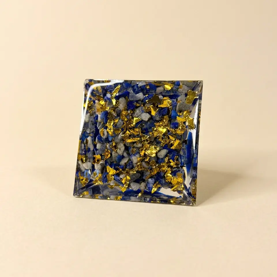 Pirâmide de Orgonite Olho Turco – Proteção Contra Mau Olhado 3