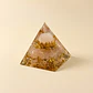 Pirâmide de Orgonite de Quartzo Rosa com Lótus – Amor-Próprio - Thumbnail 1