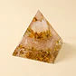 Pirâmide de Orgonite de Quartzo Rosa com Lótus – Amor-Próprio - Thumbnail 2