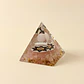 Pirâmide de Orgonite de Quartzo Rosa com OM – Meditação e Calma - Thumbnail 1