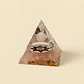 Pirâmide de Orgonite de Quartzo Rosa com OM – Meditação e Calma - Thumbnail 2