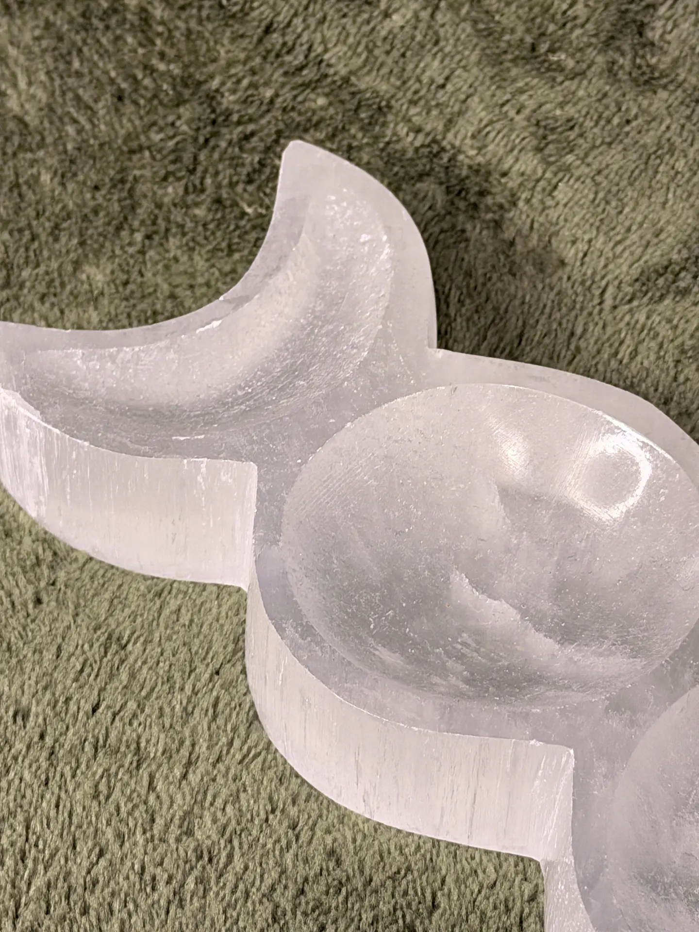 Taça de Selenite Tripla Lua – Limpeza Energética 2