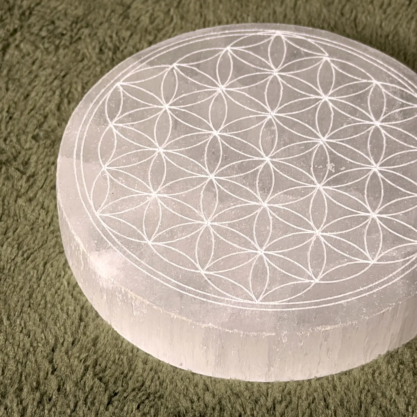 Base de Selenite Flor da Vida – Limpeza Energética 2