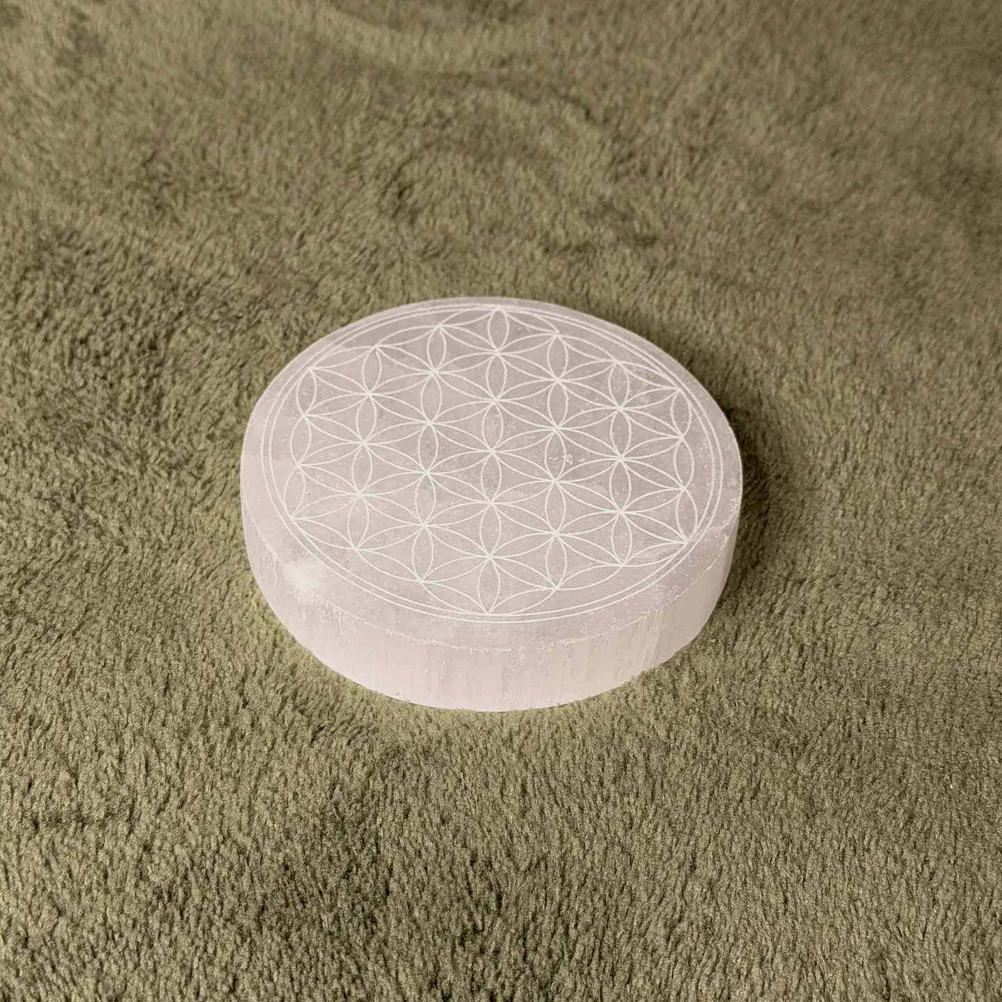 Base de Selenite Flor da Vida – Limpeza Energética 1