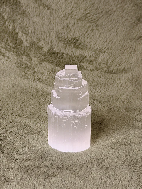 Torre de Selenite 5 cm – Limpeza Energética da Casa