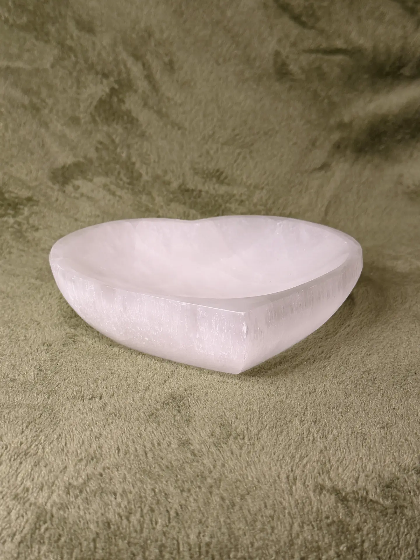 Taça de Selenite em Coração – Amor e Harmonia 4