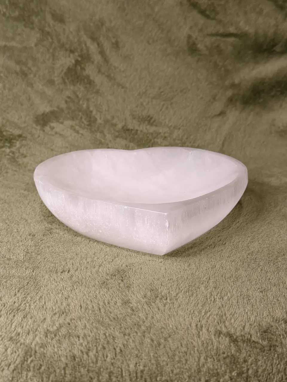 Taça de Selenite em Coração – Amor e Harmonia 4