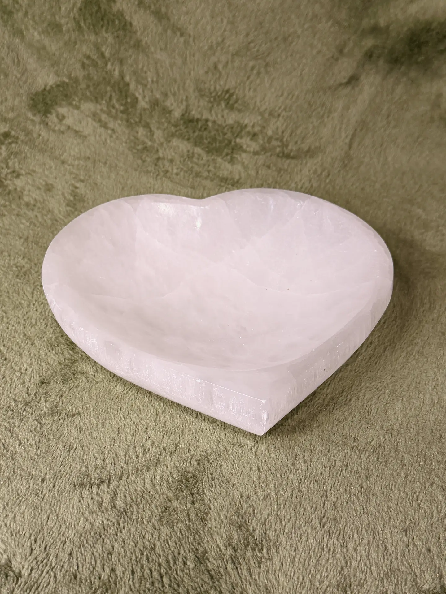 Taça de Selenite em Coração – Amor e Harmonia 1