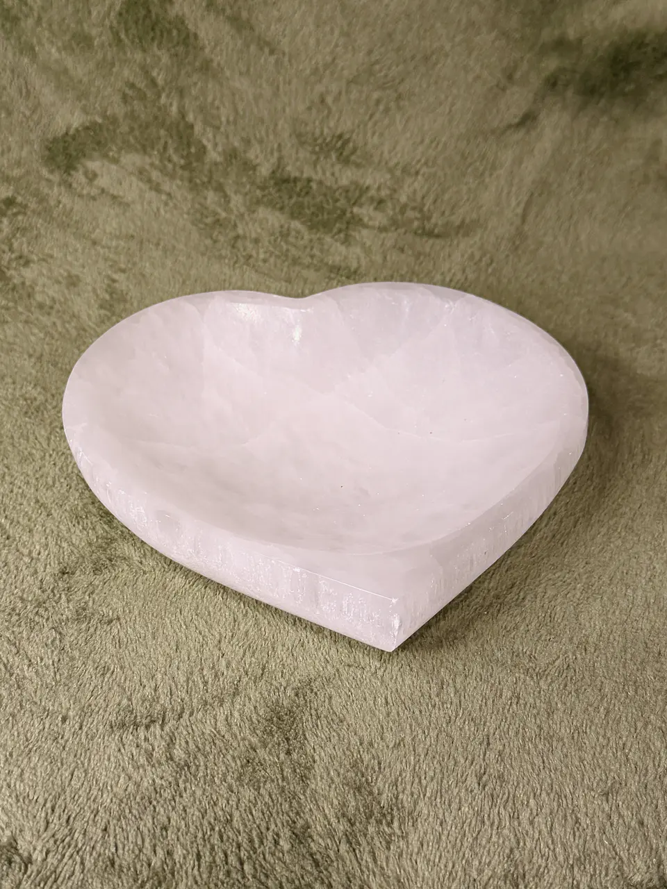 Taça de Selenite em Coração – Amor e Harmonia 1