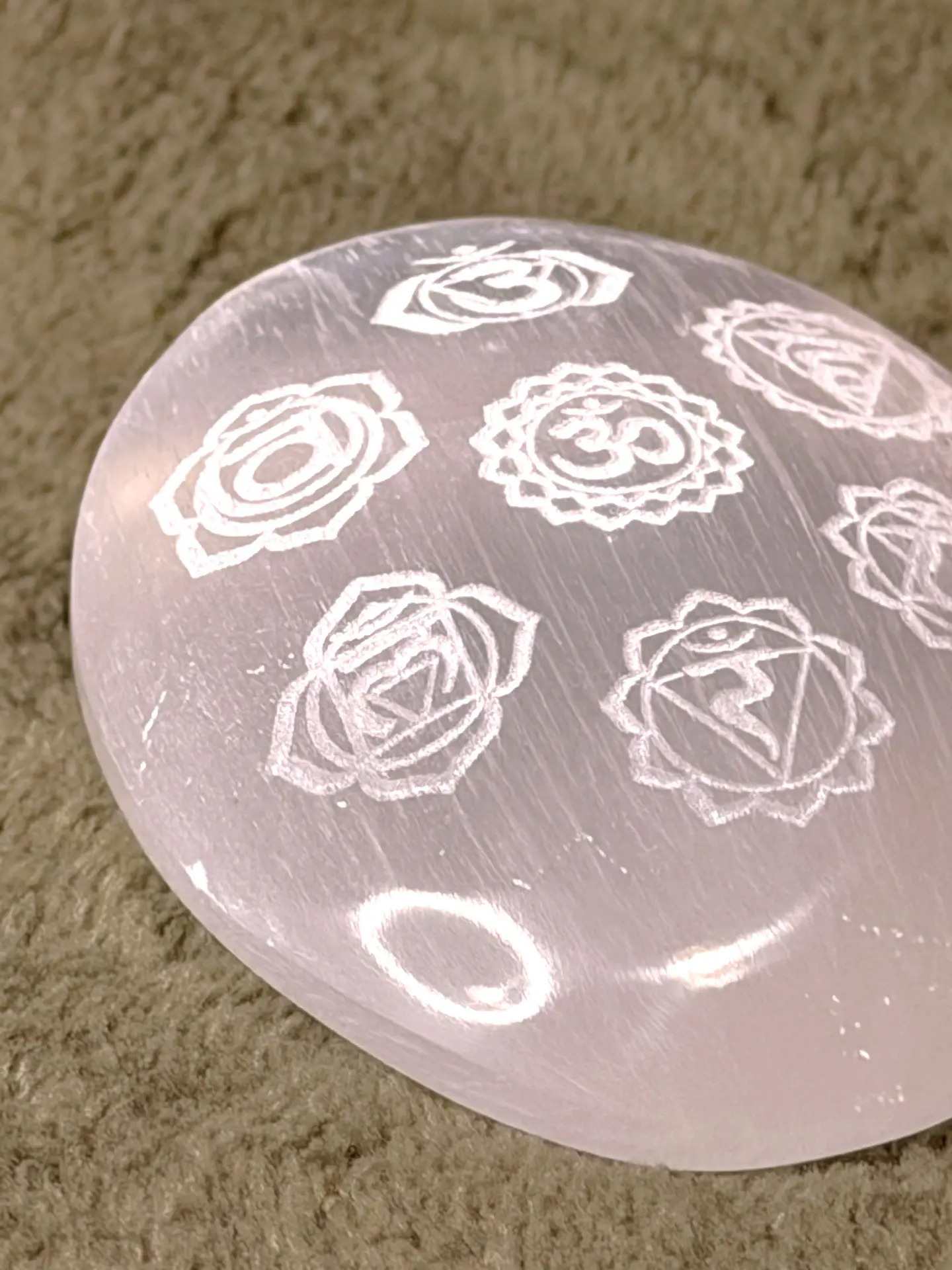 Pedra de Selenite 7 Chakras – Meditação e Calma 2