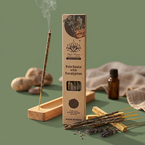 Incenso Mystic Mantra de Palo Santo e Eucalipto – Limpeza Energética