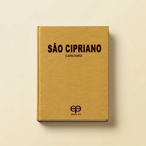 Livro de São Cipriano Capa Ouro – Orações e Rituais Tradicionais