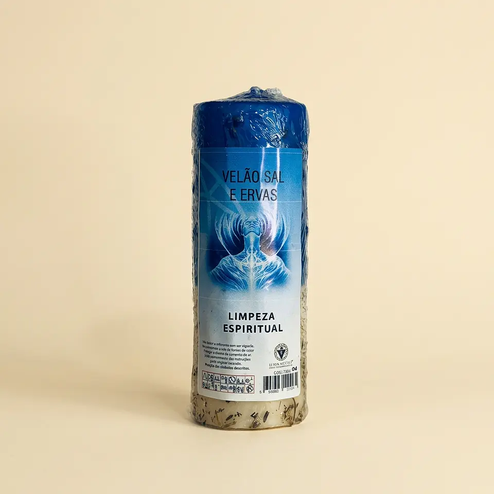 Velão Sal e Ervas Azul e Branco – Limpeza Espiritual 1
