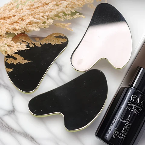 Gua Sha em Aço Inoxidável