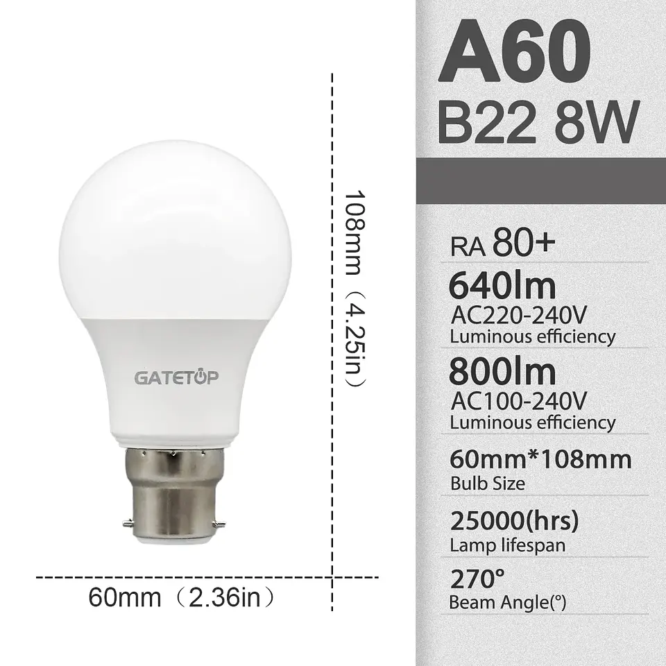 Lâmpadas LED SEM Flicker 6