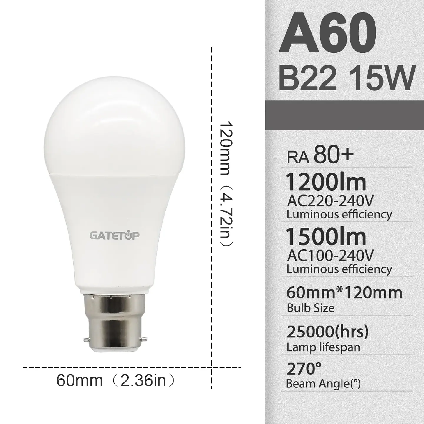 Lâmpadas LED SEM Flicker 10