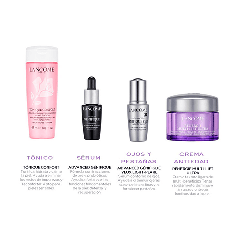 SET LANCOME RUTINA LIFTING Y LUMINOSIDAD RÉNERGIE MULTI-LIFT ULTRA