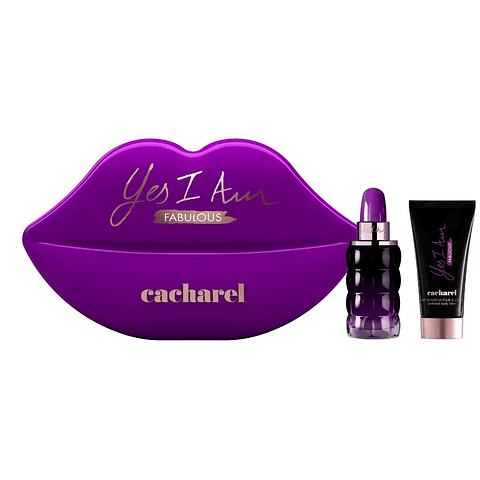 Set Perfume Cacharel Yes I Am Fabulous Edp 50ml + crema perfumada