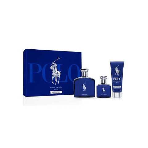 SET POLO BLUE PARFUM 125ml + 40ml  + gel 