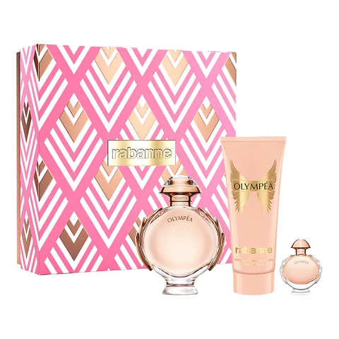 SET OLYMPEA 80ml edp + 6ml + crema perfumada 