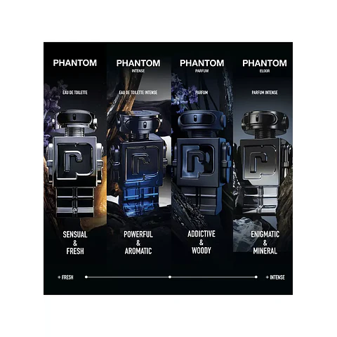 SET PHANTOM ELIXIR PARFUM INTENSE 100ML + 10ML + DESODRANTE 150ML  