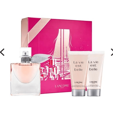 Set La Vie est Belle EDP 100ml + Gel de ducha 50ml + Body lotion 50ml