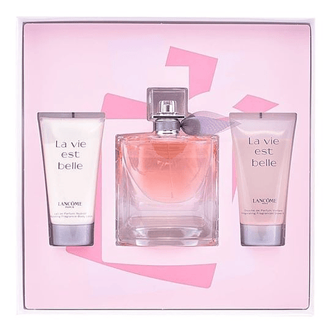 Set La Vie est Belle EDP 100ml + Gel de ducha 50ml + Body lotion 50ml
