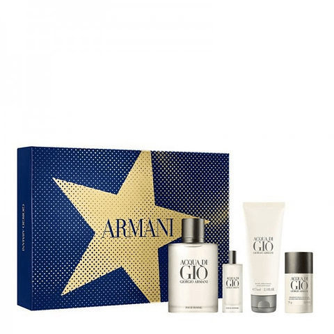 SET ACQUA DI GIO 100ML + 15ML +AFTER + DESODRANTE