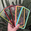 carcara transparente borde bicolor iphone XR