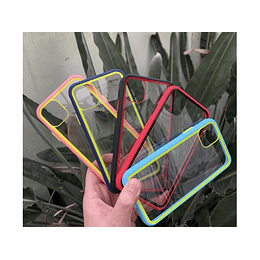 carcara transparente borde bicolor iphone 11
