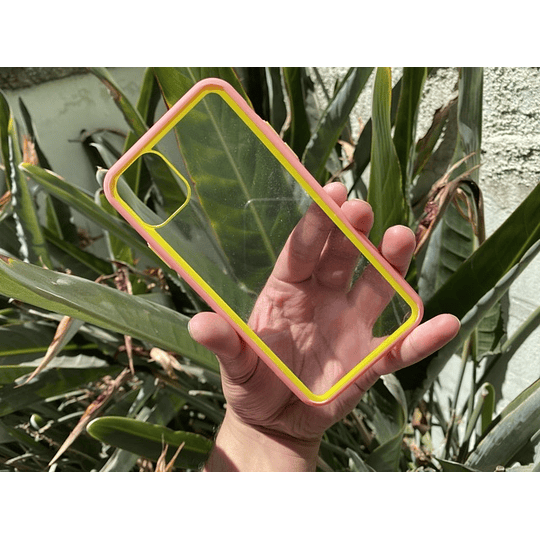 carcara transparente borde bicolor iphone 11 pro max