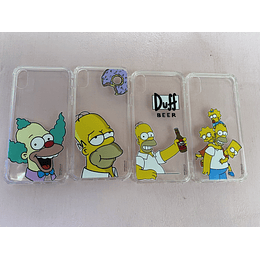 Carcasa transparente Los Simpsons iPhone Xs Max