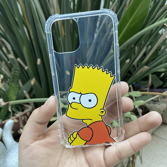 Carcasa transparente Los Simpsons iPhone 12 mini